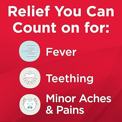 Tylenol Infants Liquid Pain Relief & Fever Medicine, Oral Suspension, Acetaminophen for Sore Throat, Headache & Teething, Pain Reliever & Fever Reducer for Kids; Cherry Flavor, 2 fl. oz.; Pack of 1