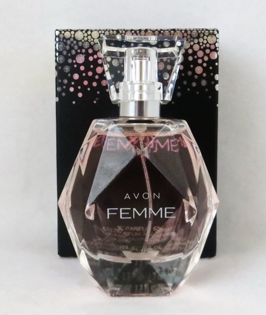 AVON ~ Femme EDP 1.7 fl. oz. Perfume and Lotion ~ Rich Jasmine petals in magnolia touch with amberwoods