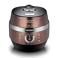 CUCKOO CRP-JHR0609F | 6-Cup (Uncooked) Induction Heating Pressure Rice Cooker | 13 Menu Options, Auto-Clean, Voice Guide, Made in Korea | Copper (6 CUP)