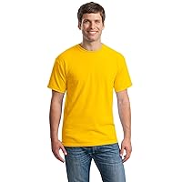 Gildan 5.4 oz Cotton T-Shirt (5000) Tee Large Daisy