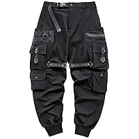 Niepce Inc Men's Japanese Streetwear Techwear Cargo Pants with Design