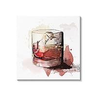 Cherry Liquor Cocktail Glass Canvas Wall Art, Design by Alison Petrie