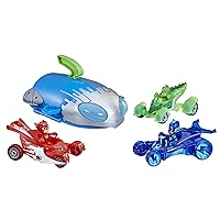 PJ Masks PJ Ultimate Adventure Set Preschool Toy, Rocket HQ Playset with 3 Action Figures and 3 Vehicles, Age 3 and Up (Amazon Exclusive)