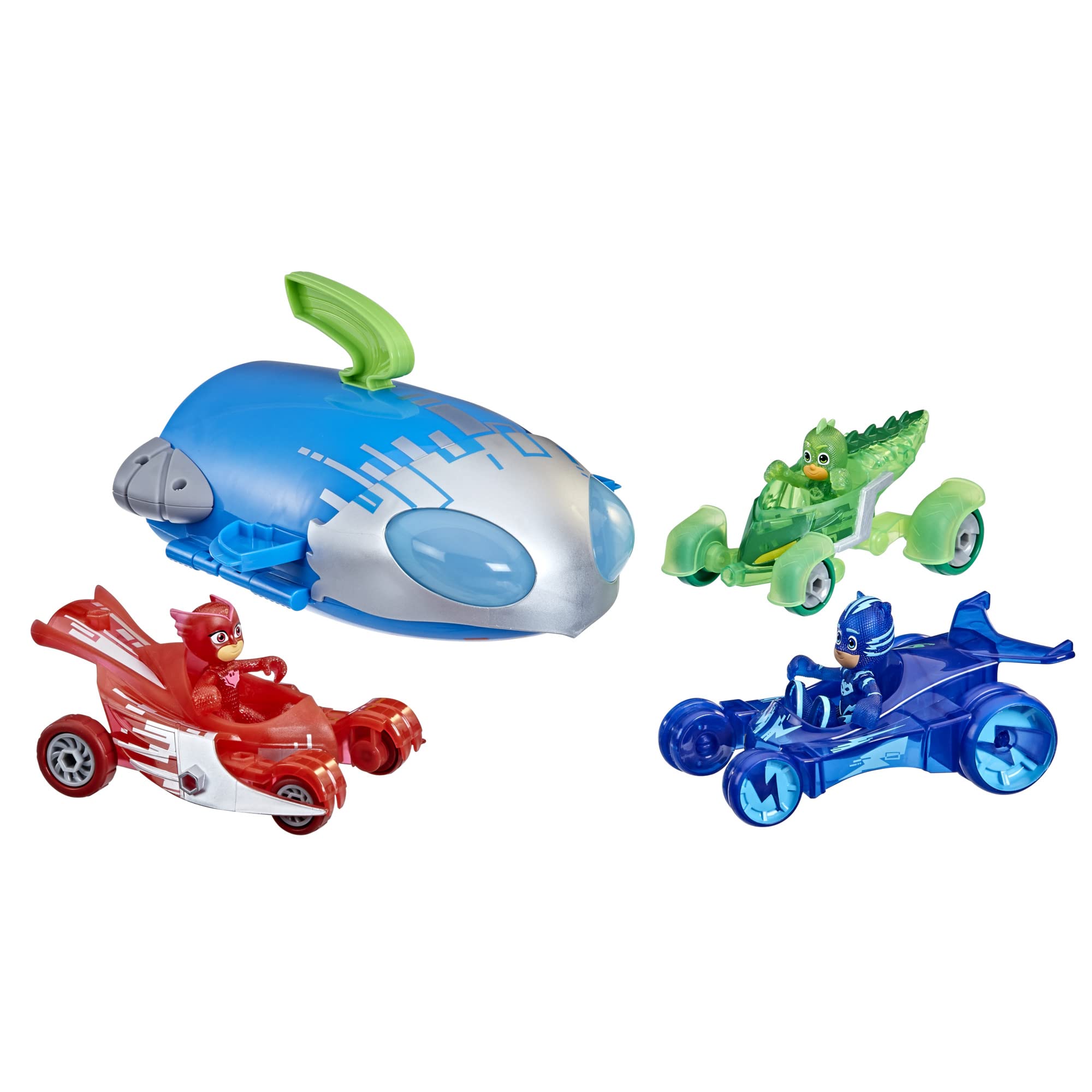 PJ Masks Hasbro PJ Ultimate Adventure Set Preschool Toy,Rocket HQ Playset with 3 Action Figures and 3 Vehicles,Age 3 and Up (Amazon Exclusive)