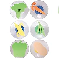 READY 2 LEARN Giant Stampers - Vegetables - Set of 6 - Easy to Hold Foam Stamps for Kids - Arts and Crafts Stamps for Displays, Posters, Signs and DIY Projects