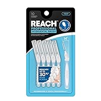 Reach Interdental Brush Tight 1.0mm | Removes up to 30% More Plaque | Special Designed for Gum Protection, PFAS Free | 10 Brushes