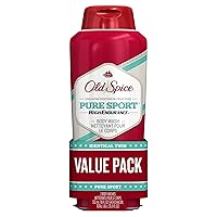 Body Wash for Men by Old Spice, High Endurance Body Wash Twin Pack, Pure Sport,18 Fl Oz (Pack of 2)