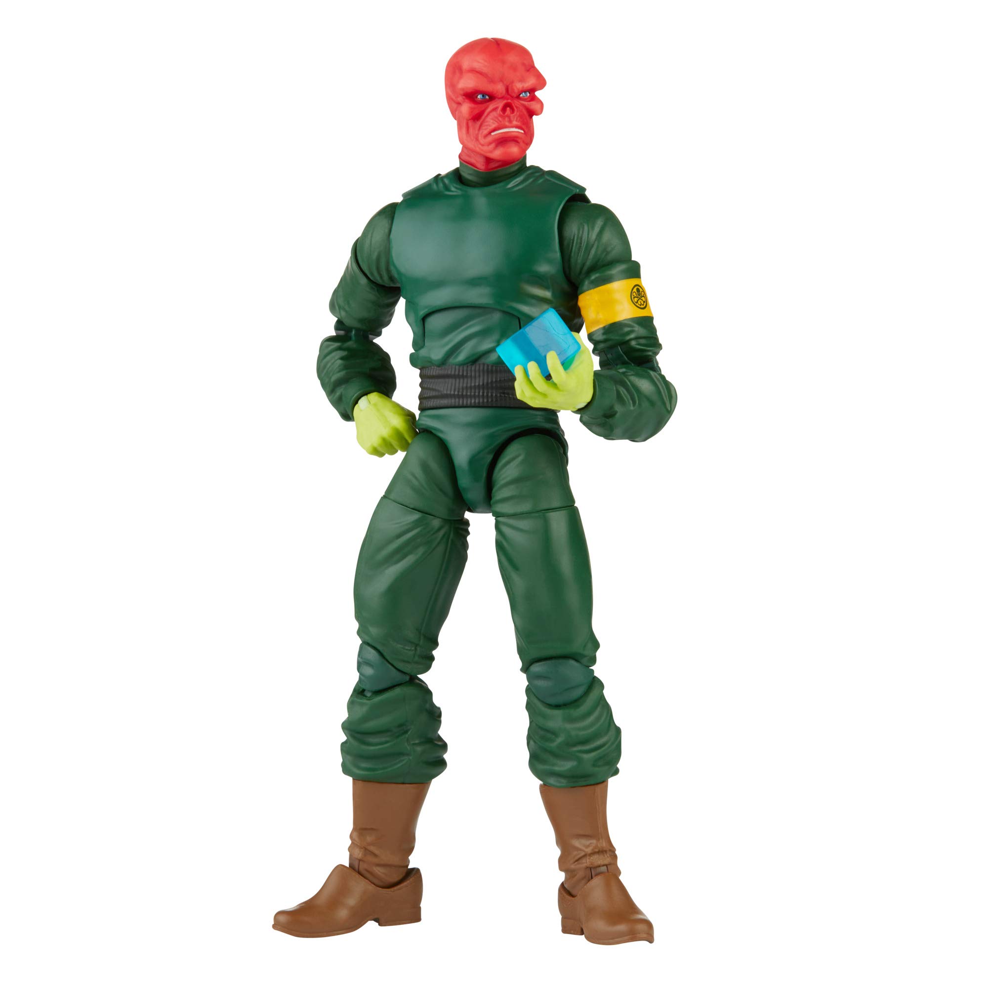 Marvel Hasbro Hasbro Legends Series 6-inch Collectible Action Red Skull Figure and 7 Accessories and 1 Build-a-Figure Part, Premium Design