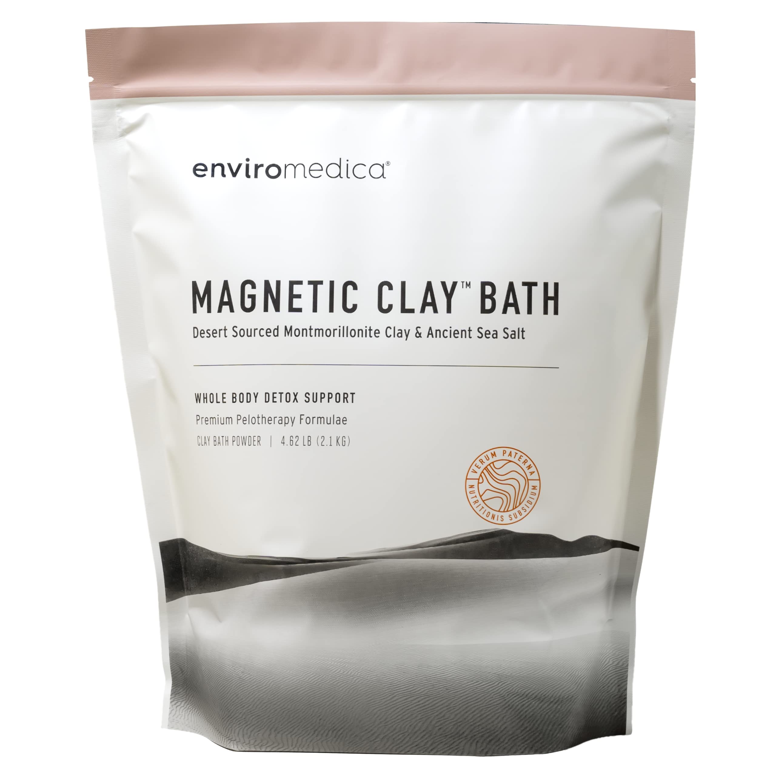 Magnetic Bentonite Clay Detox Bath – Sodium Bentonite, Calcium Bentonite, & Himalayan Salt – Healing Clay to Remove Environmental Toxins for a Whole Body Detox – Health & Beauty Clay by Enviromedica