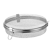 Dishwasher Basket for Small Items Stainless Steel 3 Buckles Dishwasher Basket with Fine Mesh Odor-Free Round Scratchproof Draining Dishwasher Baskets