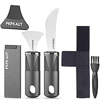 Weighted Rocker Knife for One Handed Cutting Parkinsons, Rocking Knife for Disabled Stroke Patients, Adaptive Curved Arthritis Knife for Handicapped, Disability Aids Steak Knives Sets