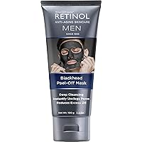Retinol Men Blackhead Peel-Off Mask - Mask instantly unclogs pores and reduces excess oil to reveal fresh, smooth and healthy skin
