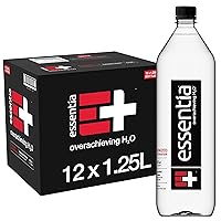 99.9% Pure, Infused with Electrolytes for a Smooth Taste, pH 9.5 or Higher; Ionized Alkaline Water, Black, 42.3 Fl Oz (Pack of 12)