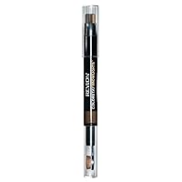 Revlon Colorstay Browlights Pencil, Eyebrow Pencil & Brow Highlighter, 0.55 Lb, Dark Brown