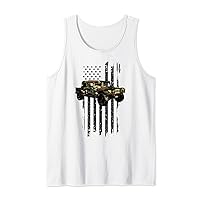 American Flag Camo Miltary Off-Road 4x4 Tank Top