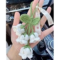 1 Set Lovely Flower DIY Crochet Amigurumi - Crochet Kit Include Pattern, Yarn, Crochet Hook, Knitting Needles - White Color