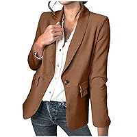 Spring Fall Blazer for Women Fashion Lightweight Office Work Suit Coats Dressy Casual Business Cardigan Blouses