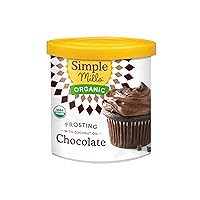 Simple Mills Organic Frosting, Chocolate - Gluten Free, Vegan, Made with Organic Coconut Oil, 10 Ounce (Pack of 1)