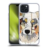 Head Case Designs Officially Licensed Michel Keck Australian Shepherd Dogs 3 Soft Gel Case Compatible with Apple iPhone 15 Plus and Compatible with MagSafe Accessories