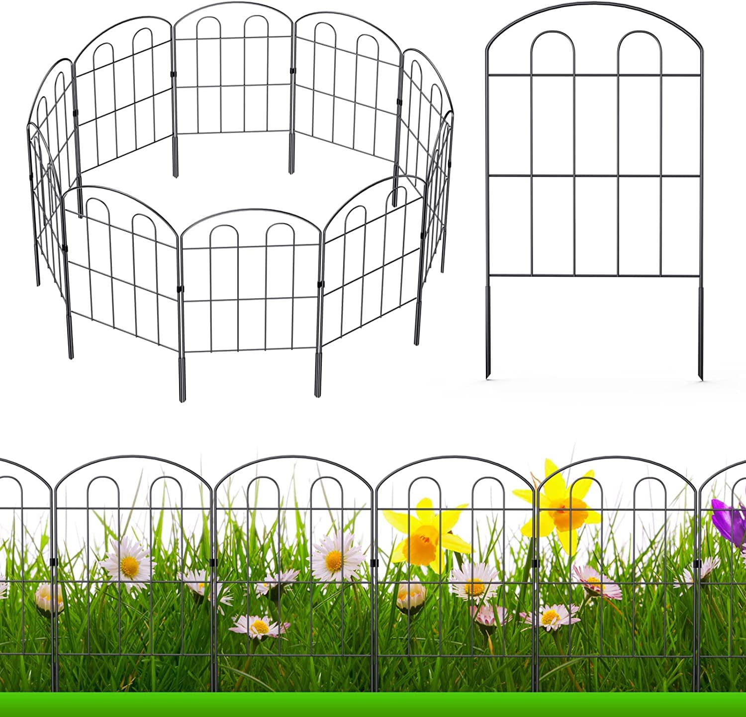 Mua 20 Pack Decorative Garden Fence Outdoor 24in (H) x 22ft (L ...