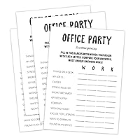 30 Pack Minimalist Office Party Game, Work Party Game, Team Meeting Game, Office Activities, Work Happy Hours Game for Coworkers - TM05