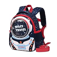 Toddler Backpack, Neoprene Preschool Backpack for Kids Cartoon Baby Backpack with with Anti-lost Safety Leash for Daycare Outdoor