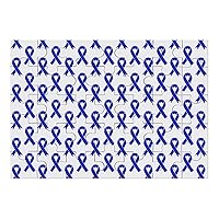 Colon Cancer Ribbon Pattern Funny Jigsaw Puzzle Wooden Picture Puzzle Personalized Gift for Men Women