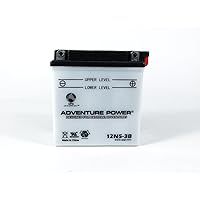 UPG 12N5-3B Adventure Power Power Sport AGM Series Standard Conventional Battery