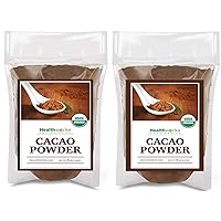 Cacao Powder (128 Ounces / 8 Pounds) | Cocoa Chocolate Substitute | Certified Organic | Sugar-Free, Keto, Vegan & Non-GMO | Peruvian Bean/Nut Origin | Antioxidant Superfood