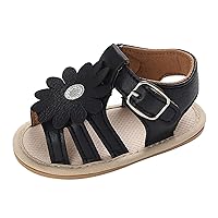 Sandals Shoes Toddler Shoes Bowknot Girls Walk First Outdoor With Flower Shoes For Summer Girls Girls Size 2 Slides