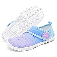 Kid Todder Water Shoes Boy's Girl's Quick Dry Beach Cute Swim Shoes Non-Slip Barefoot Lightweight Aqua Shoes(Toddler/Little Kid/Big Kid)