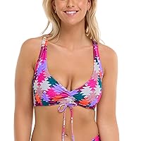 Body Glove Women's Standard Teagan Underwire D, Dd, E, F Cup Bikini Top Swimsuit with Adjustable 2-Way Back Detail