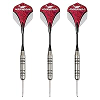 Tournament 22g Steel Tip Darts - 3 Pack 5.5 in. Darts with Metal Tip and Storage Case