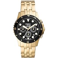Fossil Men's Chronograph Watch with Stainless Steel or Leather Strap FB-01