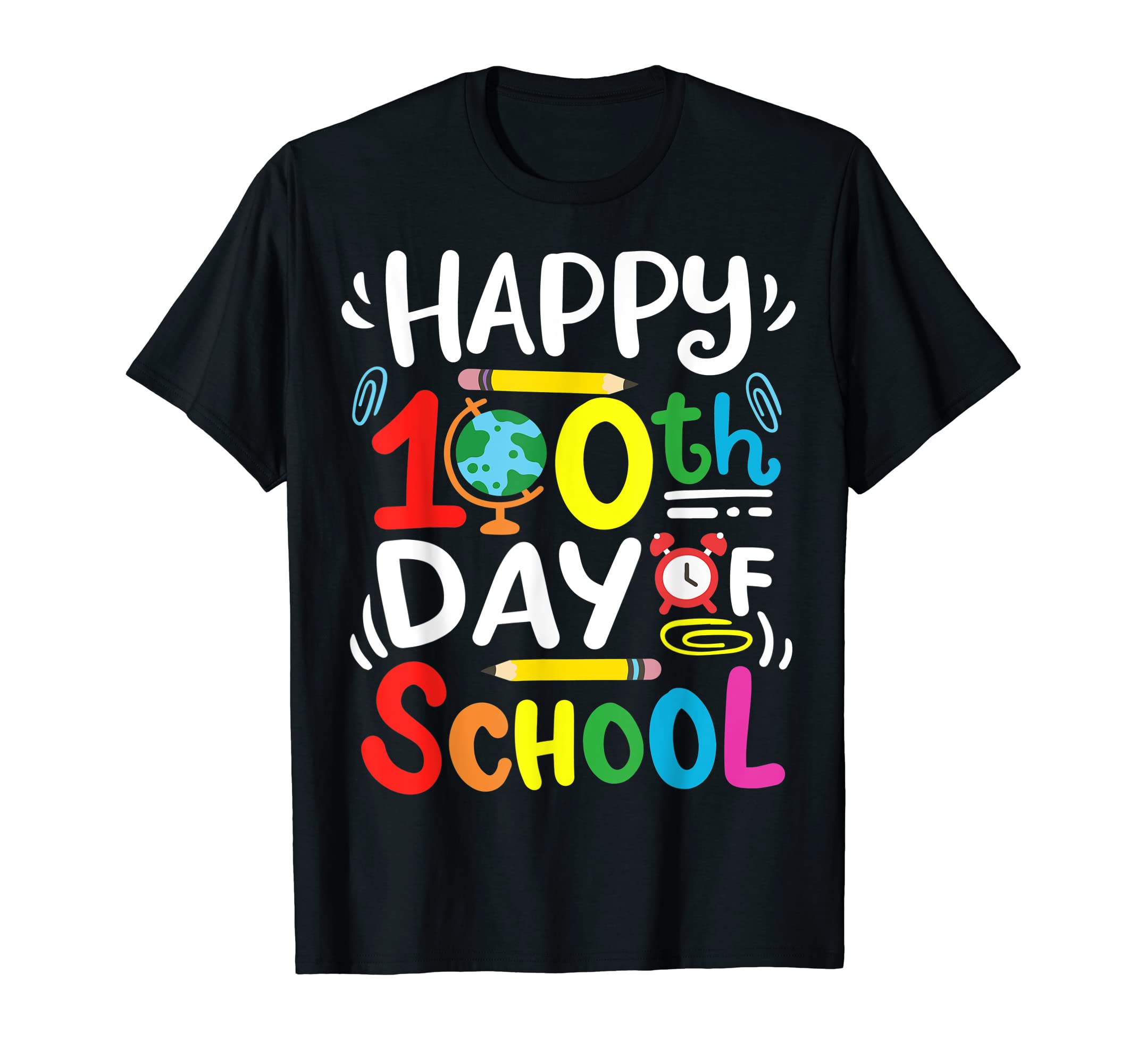 Happy 100th Day of School 100 Days of School Teacher Student T-Shirt