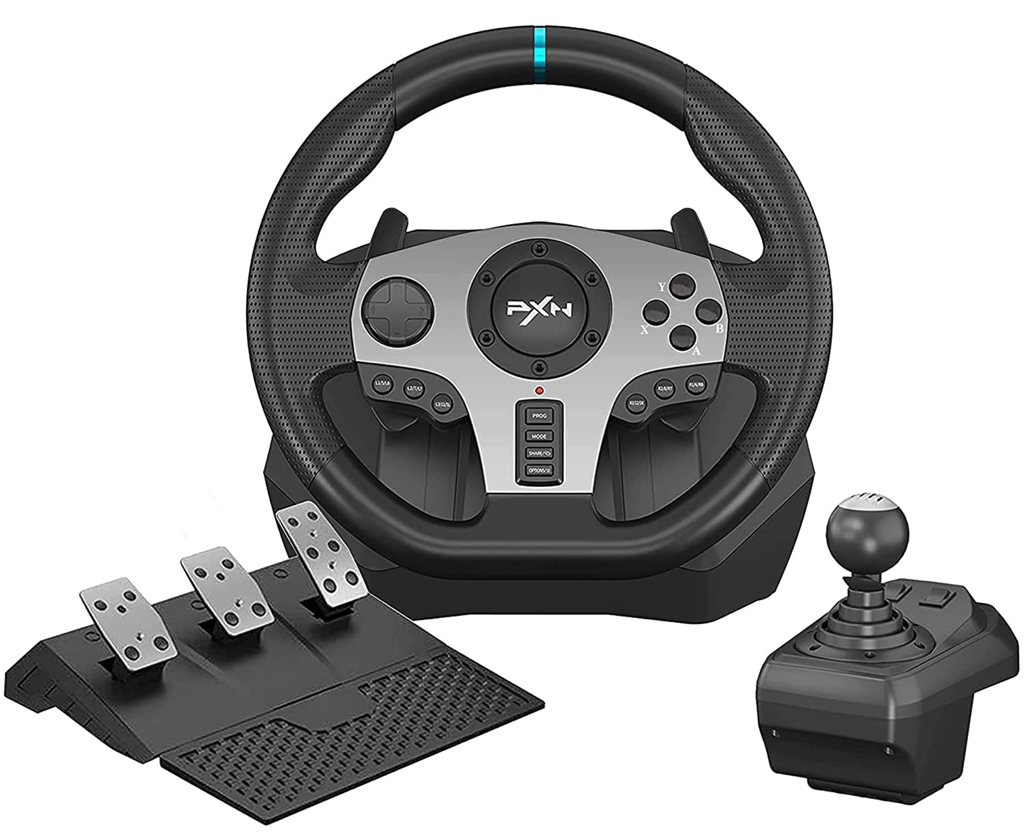 PXN V9 PC Steering Wheel 270/900°gaming Steering Wheel Dual-Motor Feedback Driving with Pedals and Shifter game racing wheel for Xbox one/Xbox Series X/S PS3/PS4/N-Switch/PC