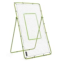 Volleyball Rebounder Net 4x7ft Volleyball Bounce Back Net with 5 Rebound Angles Neon Target and Bungee Cords for Volleyball Sports Training Practice