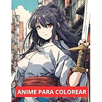 Anime para colorear 24 Pages Of Japanese Anime Characters and Scenes - Anime and Manga Art - Detailed Coloring Pages for Teens (Spanish Edition)