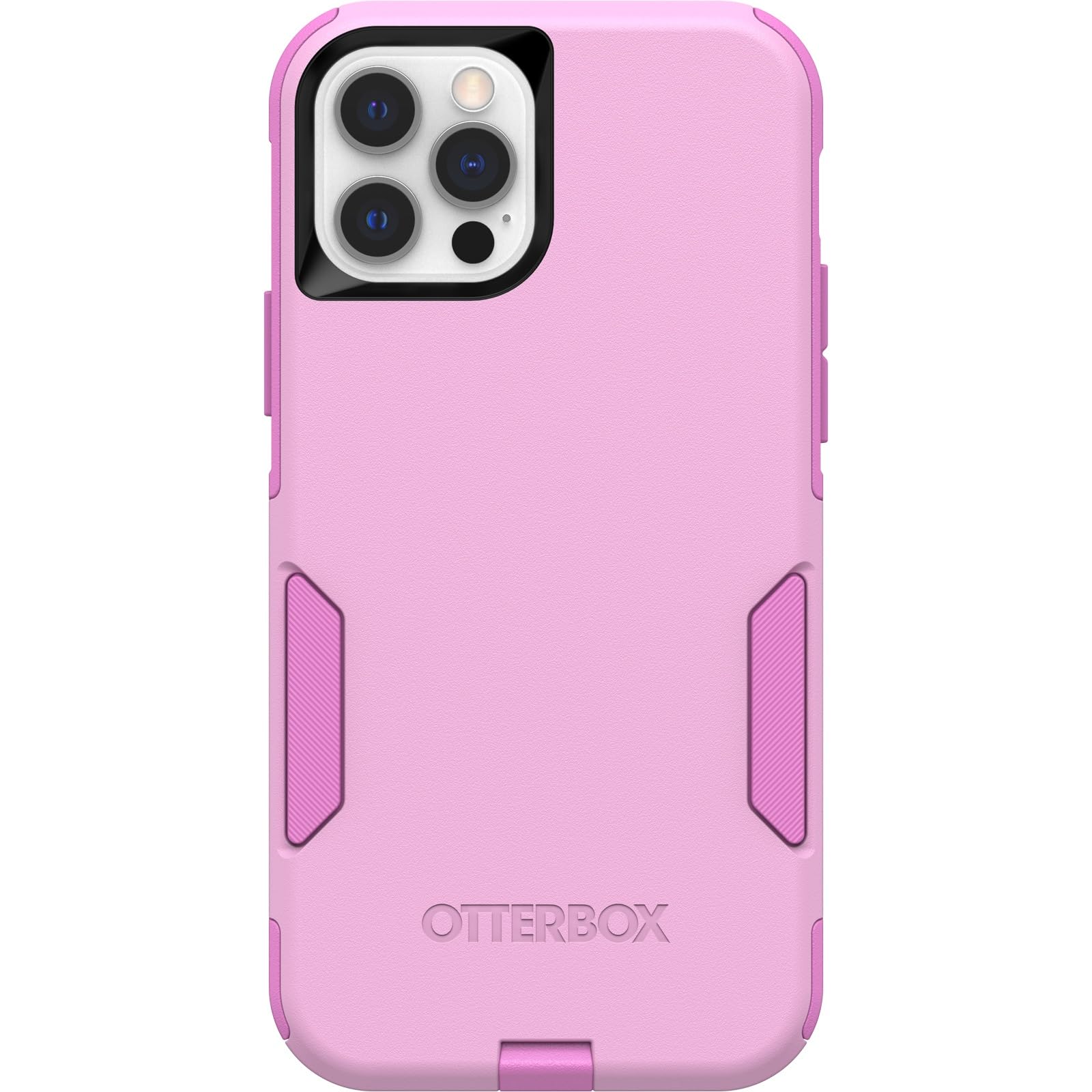 OtterBox iPhone 12 & iPhone 12 Pro (Only) - Commuter Series Case - Run Wildflower (Pink) - Slim & Tough - Pocket-Friendly - with Port Protection - Non-Retail Packaging