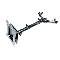 Headrest Mount Bracket for TV & Monitor : All Sturdy Short Length Y-Shaped Metal Supports Added one More 95 mm Joint and Lift Off Type VESA Standard Steel Plate : Easy to Insert and Remove Way