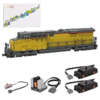 1716Pcs+ ES44AC Locomotive Model MOC-36031 Creative Train Building Blocks DIY Train to Build for Adults