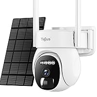 Security Cameras Wireless Outdoor, 2K Solar WiFi Cameras for Home Security Outside, Battery Powered Surveillance Camera, Color Night Vision/Motion Sensor/Work with Alexa/Cloud/IP66 Waterproof