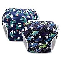 storeofbaby Reusable Swim Diapers Adjustable Stylish Fits 8-36lbs Ultra Premium for Swimming Lessons
