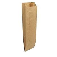 Duro ID# 40036 Quart Liquor Bag 35# Natural Kraft 500pk 4-1/2 x 2 -1/2 x 16