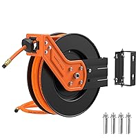 Giraffe Tools TA15 Retractable Air Compressor Hose Reel Swivel 3/8