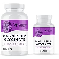Vimergy Magnesium Glycinate (180 Capsules) and (90 Capsules) Bundle
