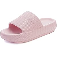 BRONAX Pillow Slippers for Women and Men | House Slides Shower Sandals | Cushioned Thick Sole