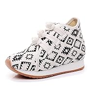 Girl's Print Casual Traveling Shoes Sneaker Kid's Cute Casual Sport Canvas Shoe Black