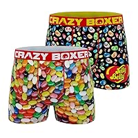 CRAZYBOXER Men's Underwear Jelly Belly Comfortable Boxer Brief Stretch (2 PACK)