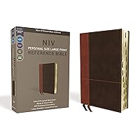 NIV, Personal Size Reference Bible, Large Print, Leathersoft, Tan/Brown, Red Letter, Thumb Indexed, Comfort Print NIV, Personal Size Reference Bible, Large Print, Leathersoft, Tan/Brown, Red Letter, Thumb Indexed, Comfort Print Imitation Leather